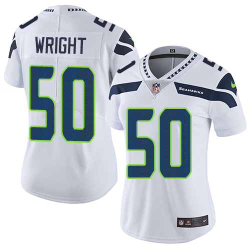 2019 Women Seattle Seahawks #50 Wright white Nike Vapor Untouchable Limited NFL Jersey